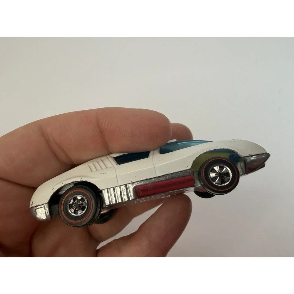 Mattel Redline Hot Wheels Pit Crew Car White Vintage No Decals